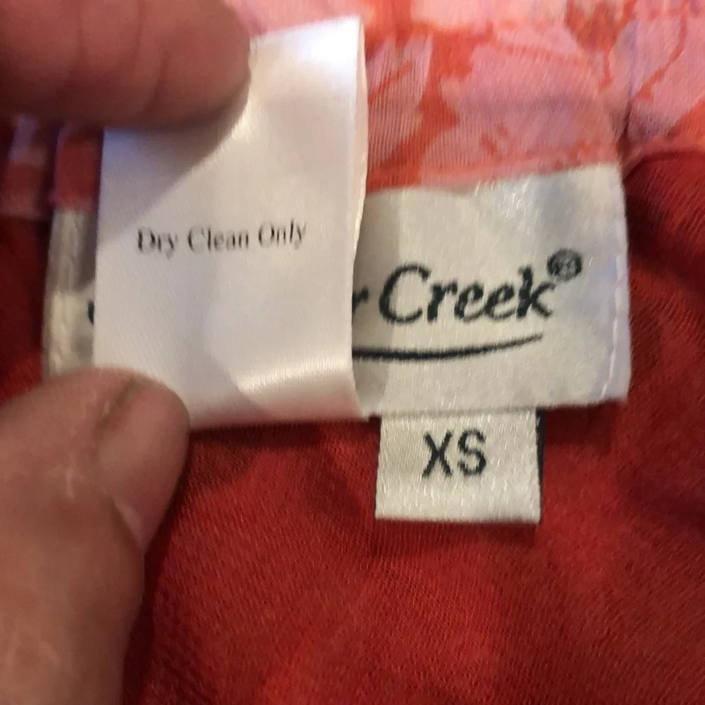 Coldwater creek melon/pink/red flowy skirt - Picture 3 of 6